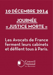 Journée Justice Morte 10 décembre 2014