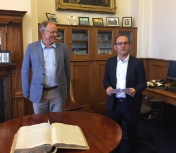 M. Le Bâtonnier Arnaud de SAINT REMY rencontre le Bailli de Guernesey, le 3 septembre 2017