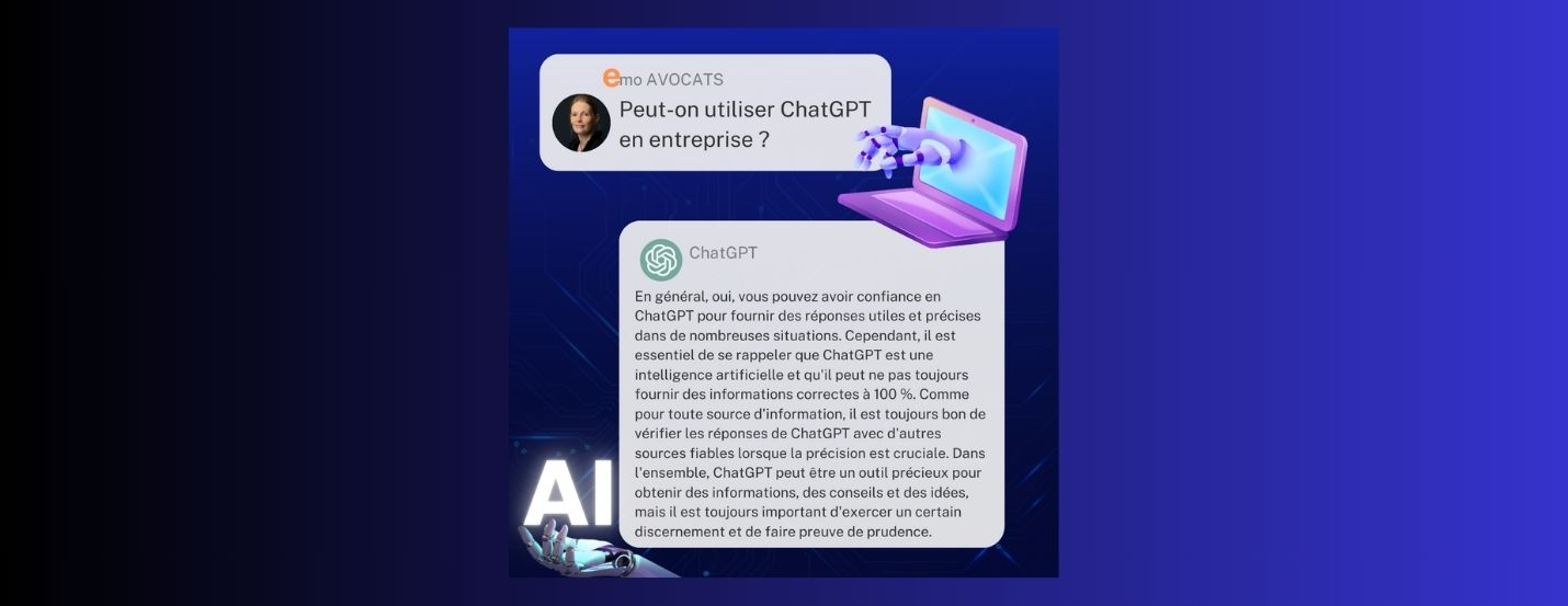 PEUT-ON UTILISER CHATGPT EN ENTREPRISE ?
